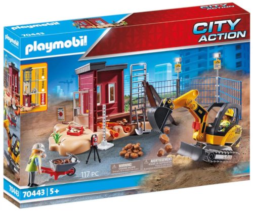 Playmobil 70443 Baustelle mit Minibagger Set Inhalt