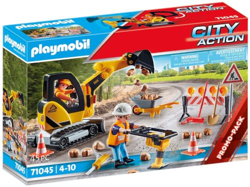 Playmobil 71045 Straßenbaustelle Minibagger Zubehör